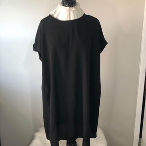 2X Adara Womens Short Sleeve Black Blouse C6004